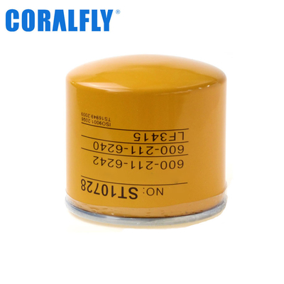 99,9% Leistungsfähigkeits-zylinderförmiger Bagger Oil Filter